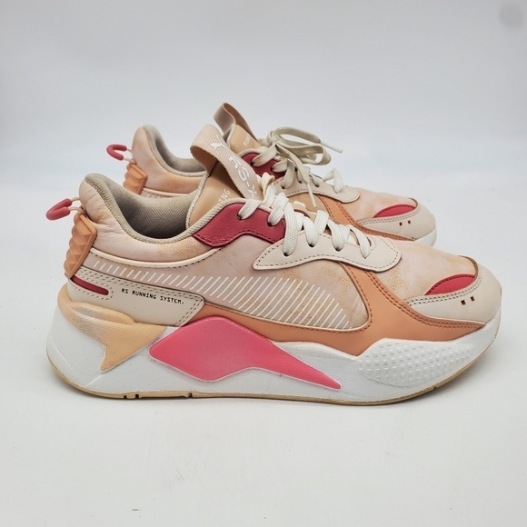 PUMA Shoes Womens 9 RS-X FESTIVAL 374530-01 White/Pink Sand Casual Running - Picture 7 of 13